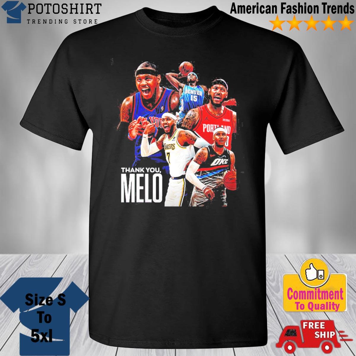 After 19 Seasons In The NBA Carmelo Anthony Has Retired Thank you For Everything shirt