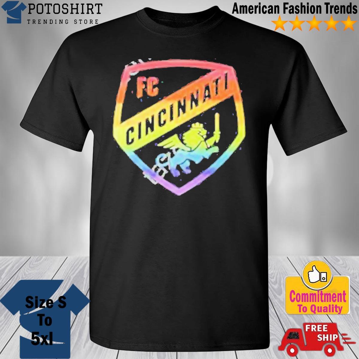 Fc Cincinnati Pride Rainbow Shield Shirt