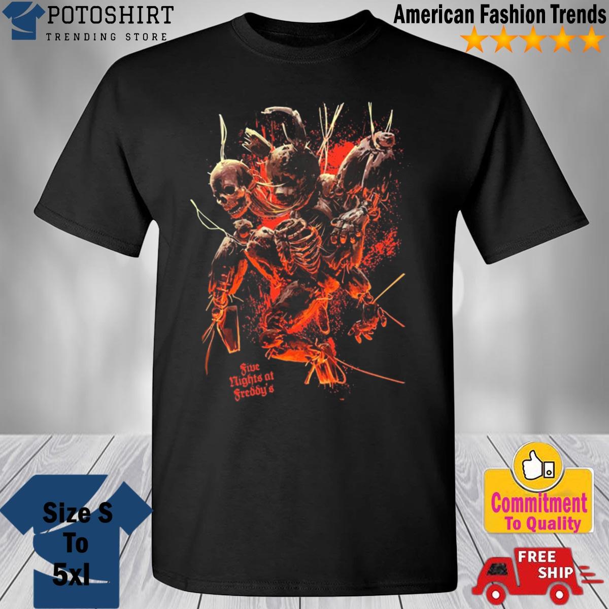 Five Nights At Freddy's Skeleton Shirt