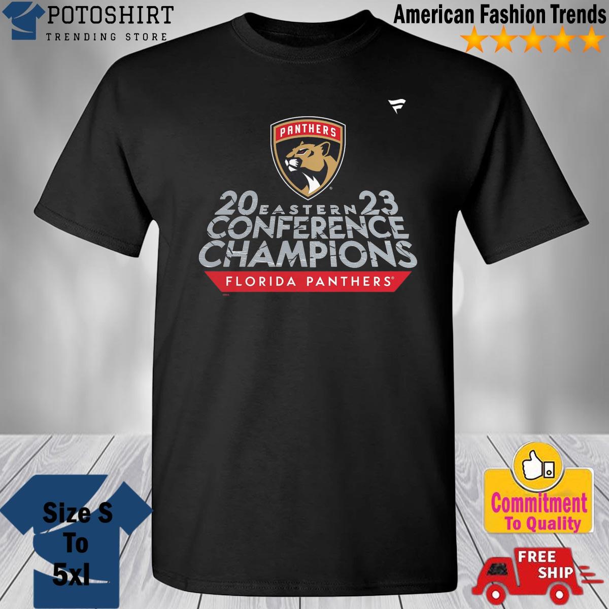 Florida Panthers Fanatics Branded 2023 Eastern Conference Champions Locker Room new design T-Shirt