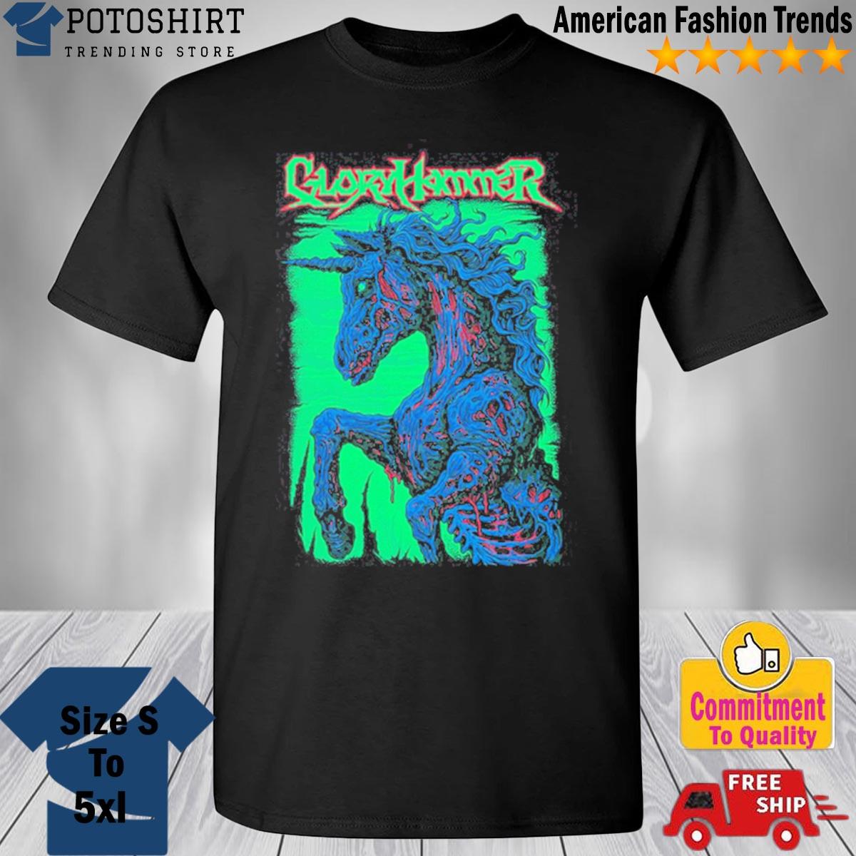 Gloryhammer New Undead Unicorn Shirt