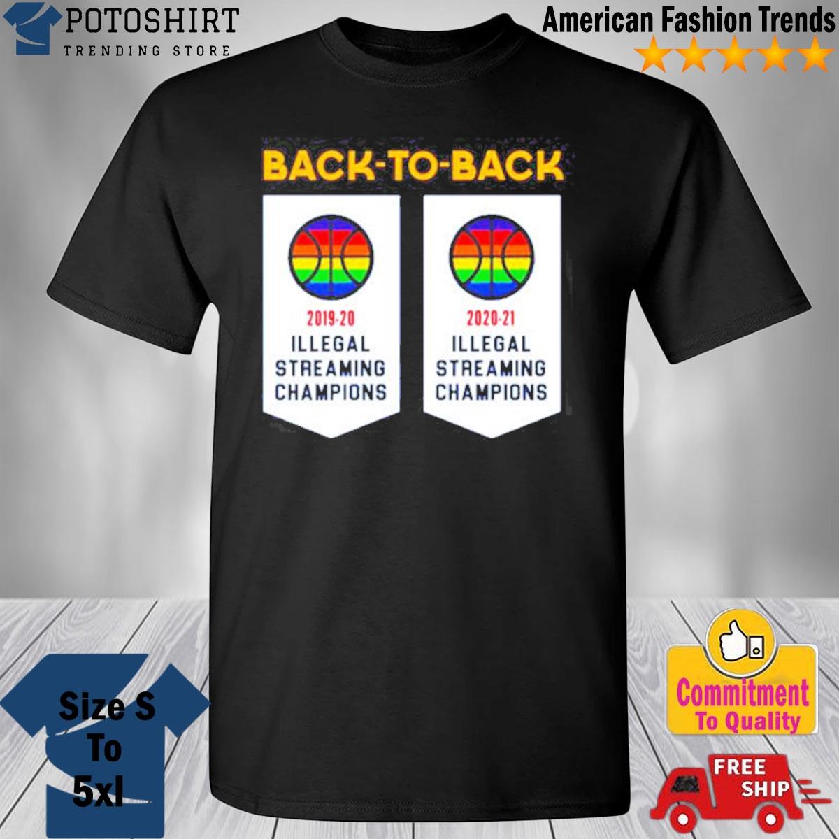 Kushbandic0ot Back To Back Illegal Streaming Champions New Shirt