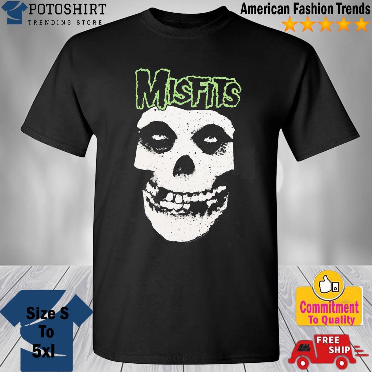 Misfits Green Fiend Skull T-Shirt