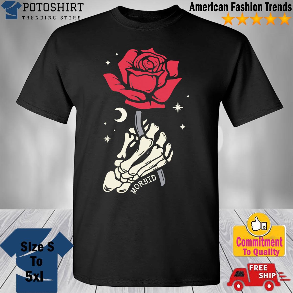Morbid Skeleton Rose T-Shirt