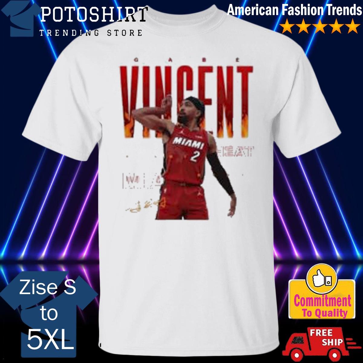 Gabe Vincent Miami Heat signature 2023 shirt, hoodie, sweater