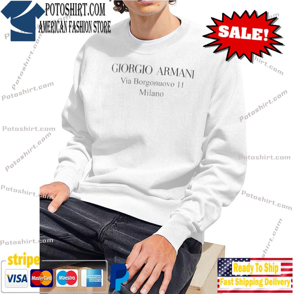 Official giorgio armani via borgonuovo 11 milano T shirt hoodie