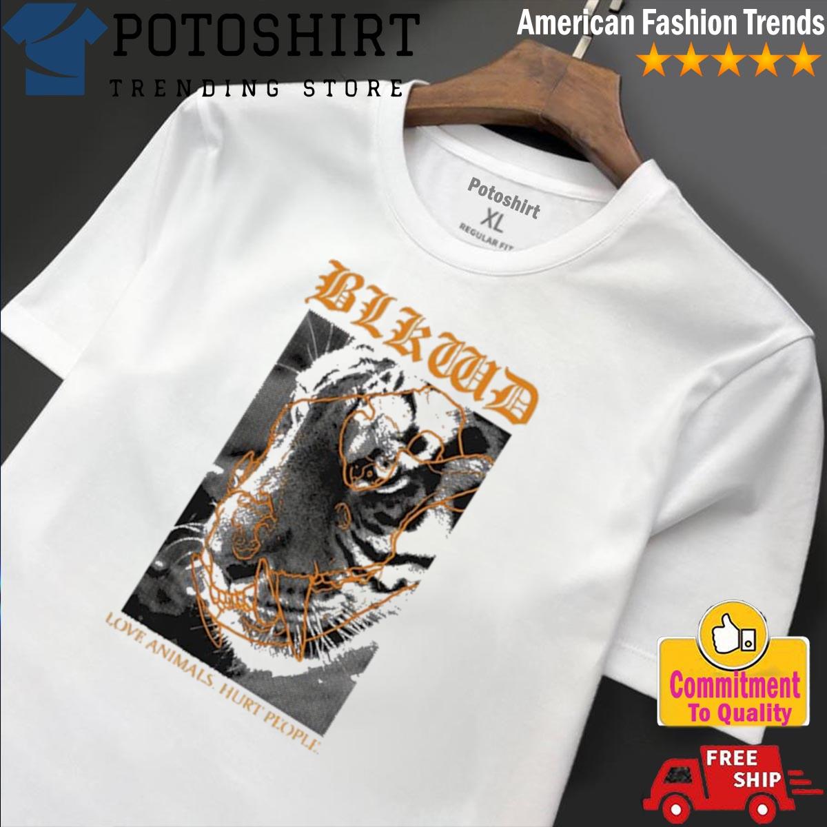 Official kevin blackwood love animals hurt people shirt