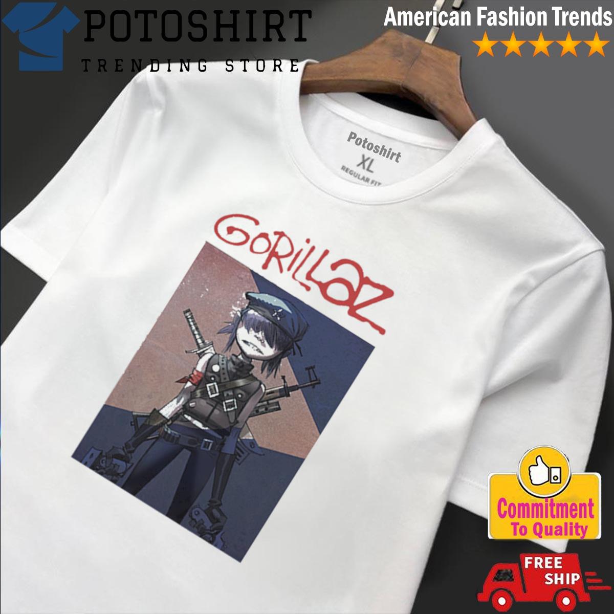 Official timothee Chalamet Gorillaz Noodle T-Shirt