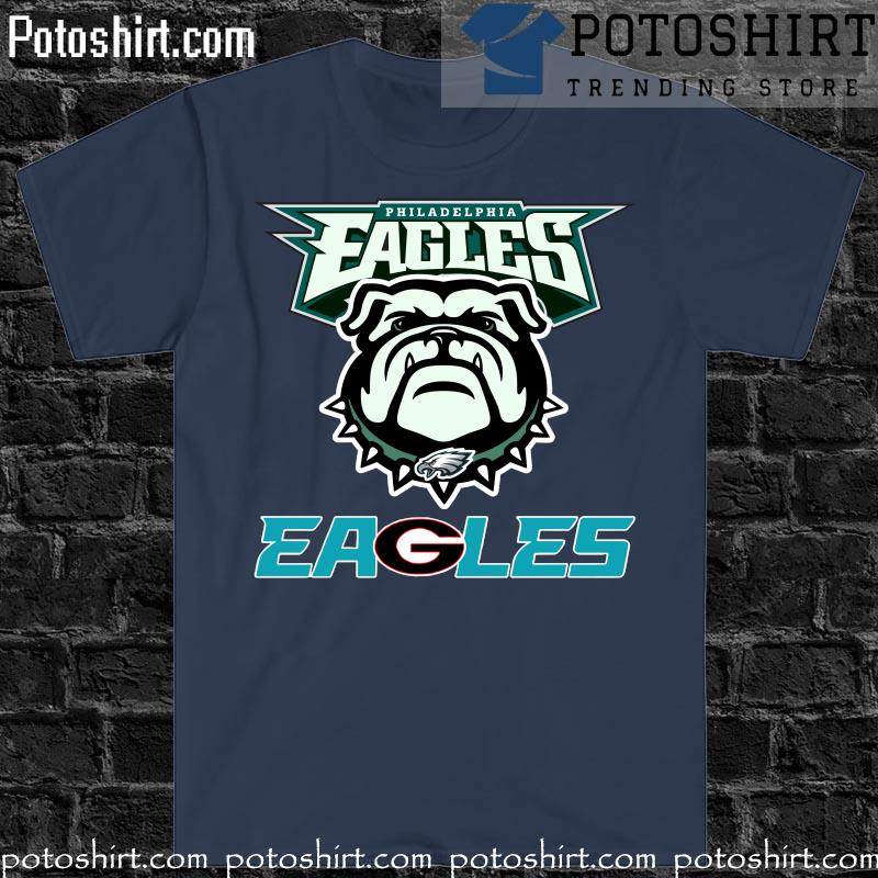 Philadelphia Eagles Bulldogs Vintage Style Georgia Bulldogs T