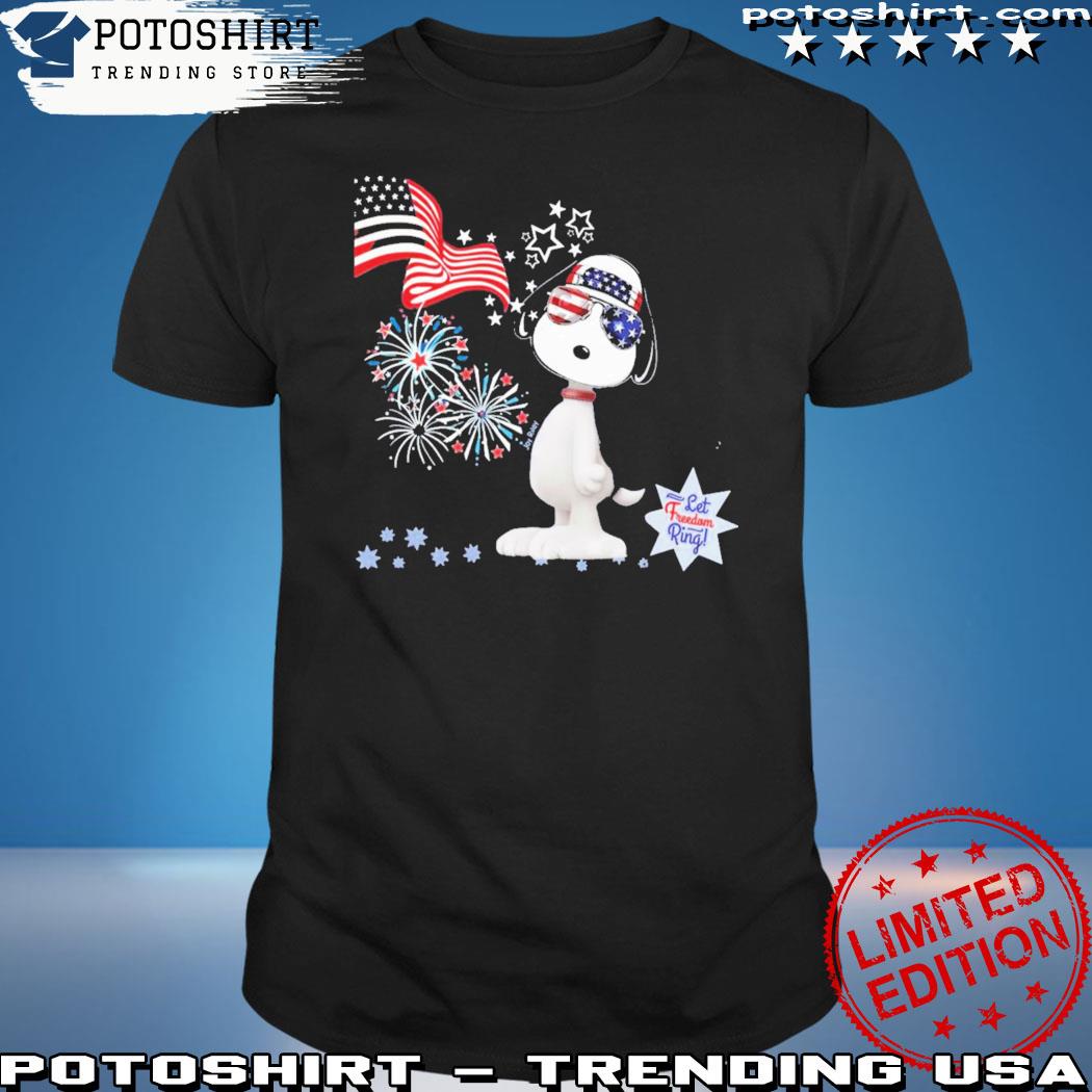 4th Of July Snoopy Dog Shirt