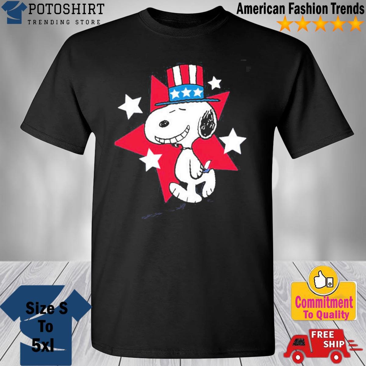 Star Snoopy Happy Fourth Of Day Shirt