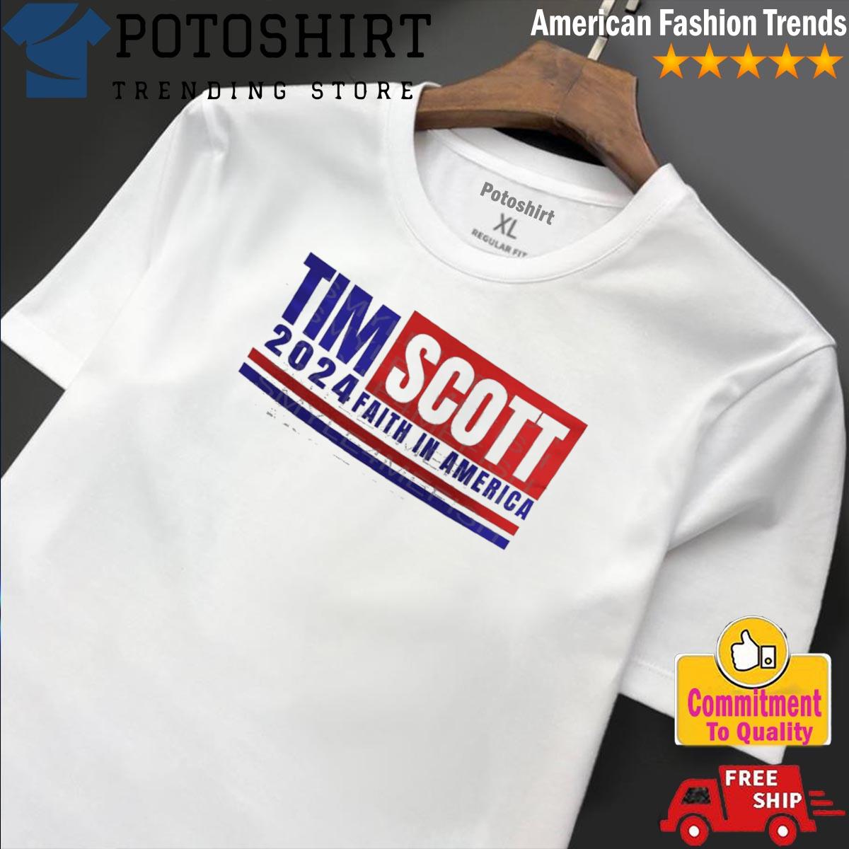 Tim Scott Faith in America 2024 Primary Election Shirt