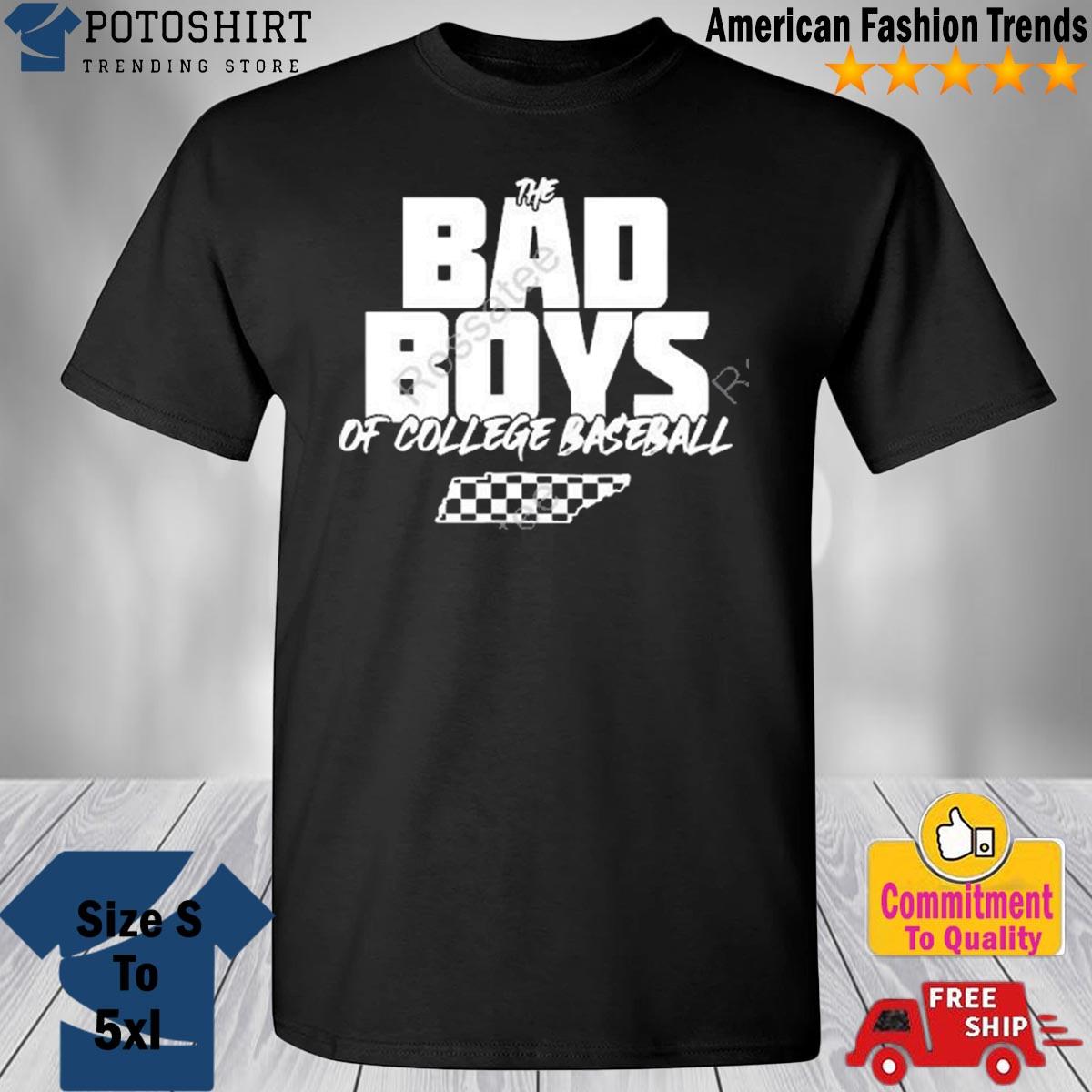 Official The bad boys of college baseball shirt, hoodie, sweater