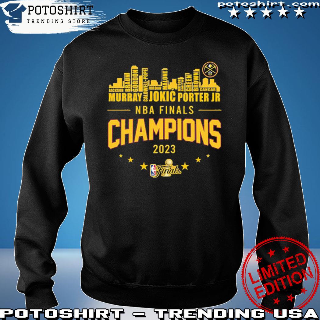 Denver Nuggets Team Go Nuggets Finals Champions 2023 Blue Red Design Hoodie  T Shirt - Growkoc