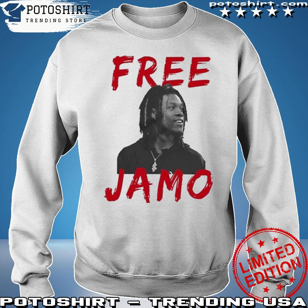 Detroit Lions Kerby Joseph Wearing Free Jamo Tee - Long Sleeve T