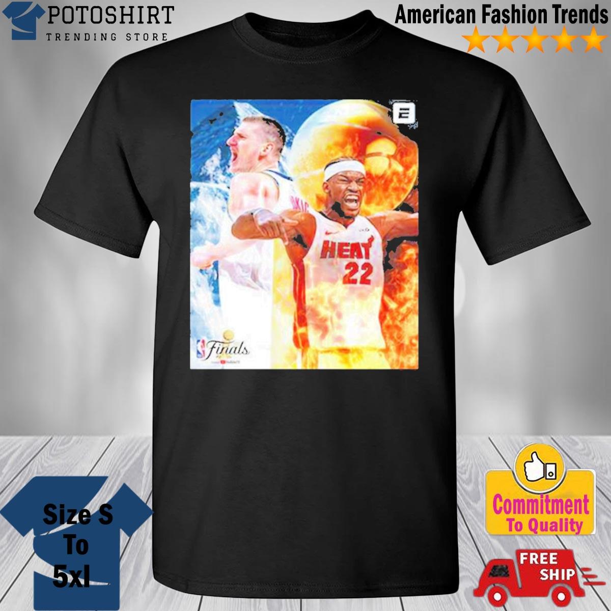 Jimmy Butler VS Nikola Jokic Denver Nuggets And Miami Heat 2023 NBA Finals Shirt