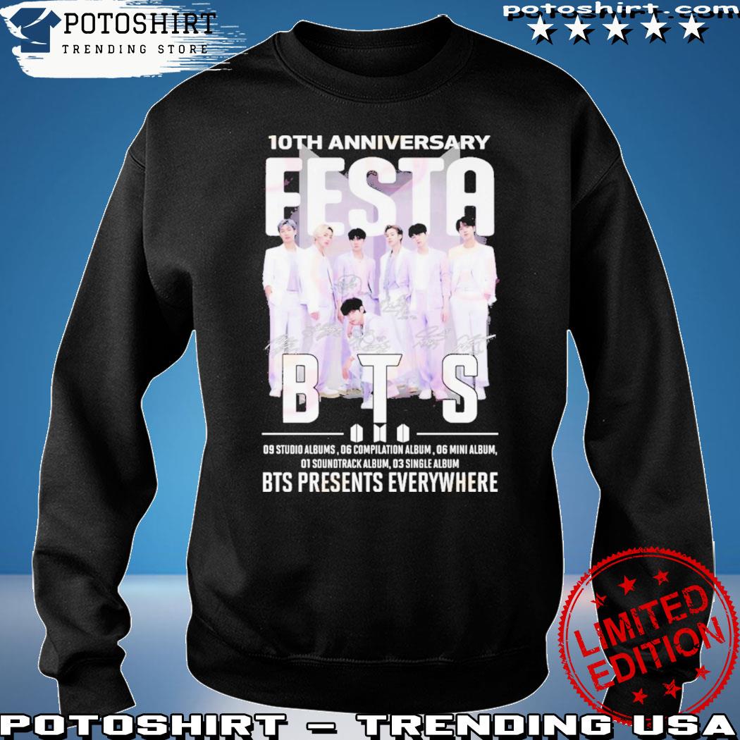 Official 10th Anniversary Festa BTS Presents Everywhere T-Shirt