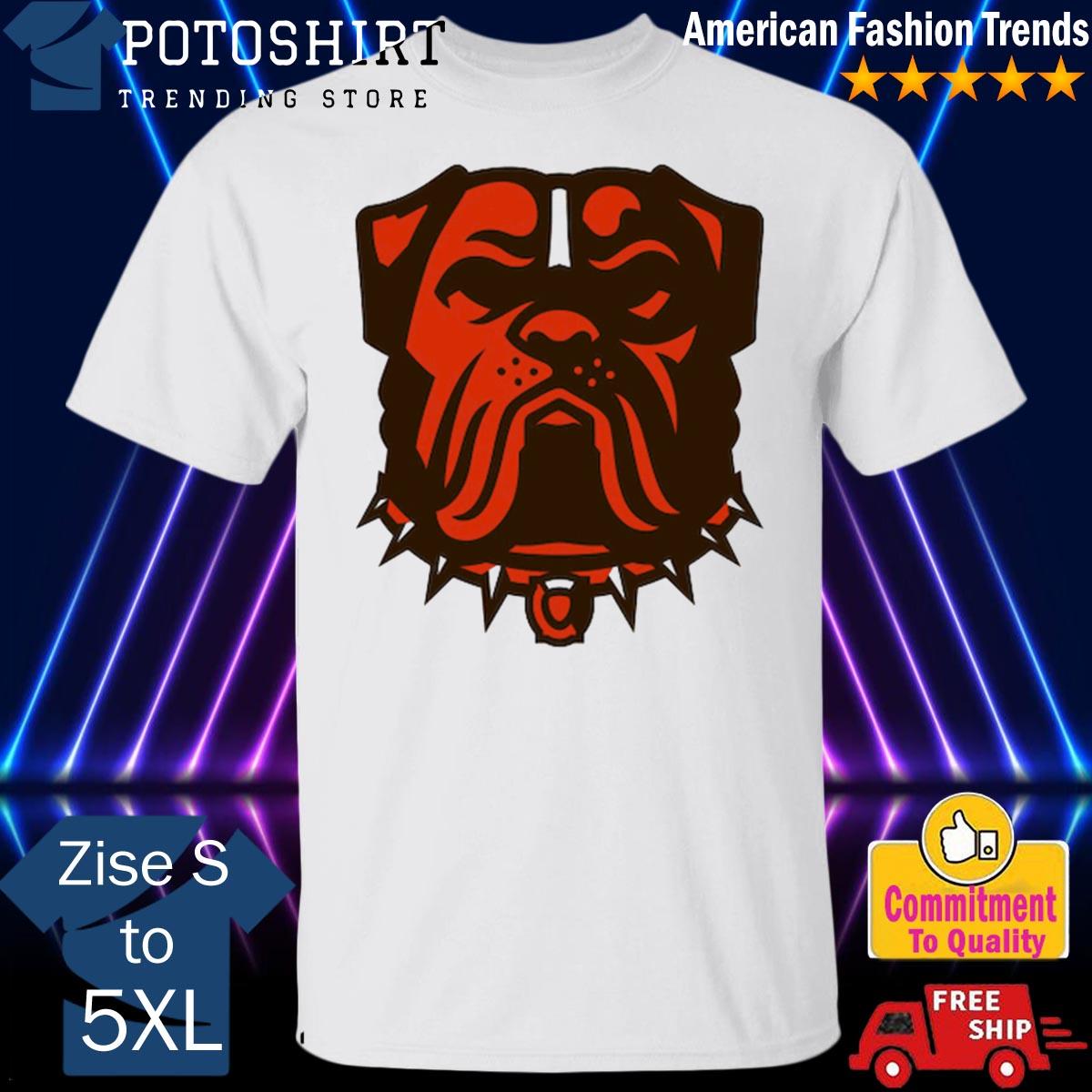 Cleveland browns select new dawg pound bullmastiff logo T-shirts