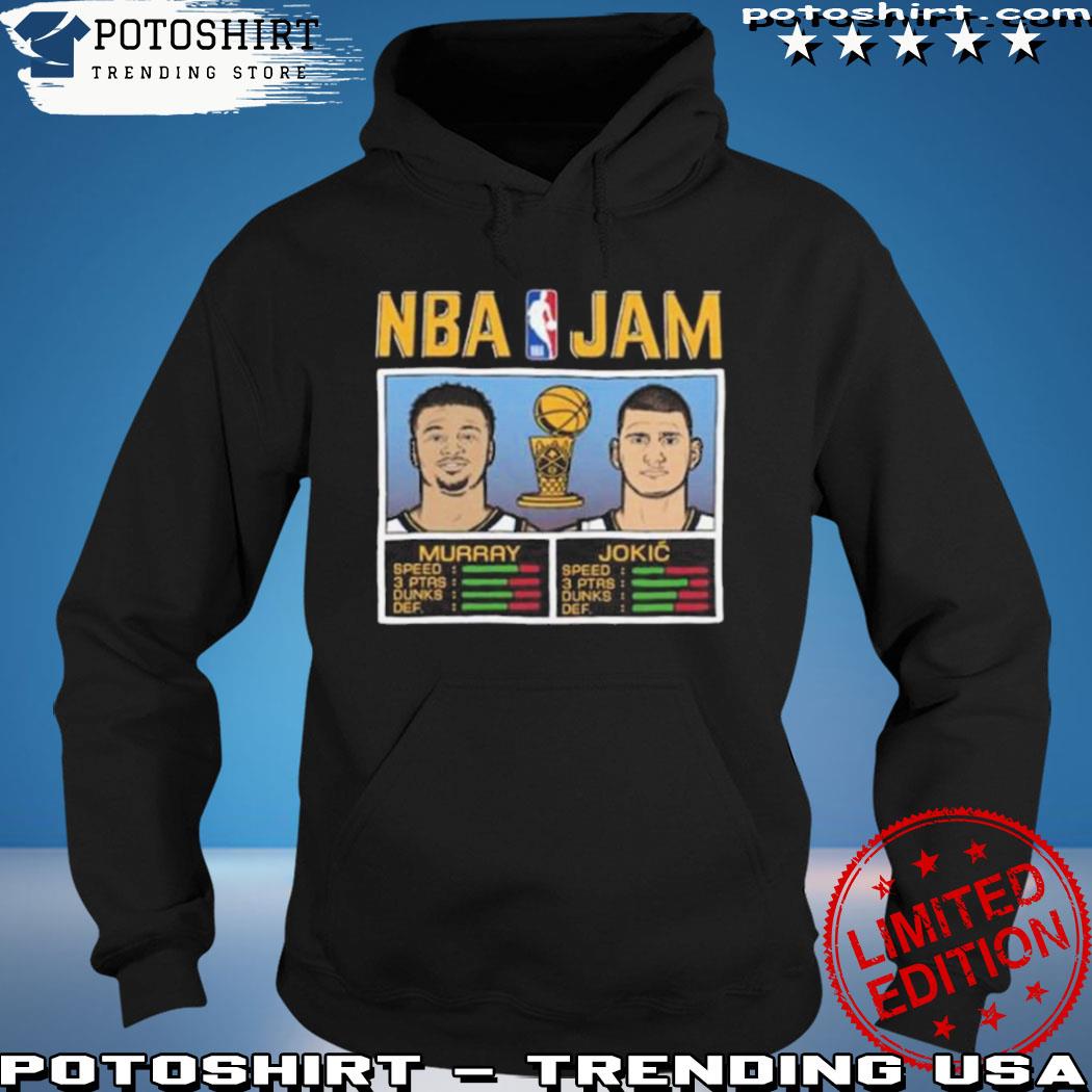 Official nBA jam triblend nikola jokic and jamal murray denver nuggets s hoodie