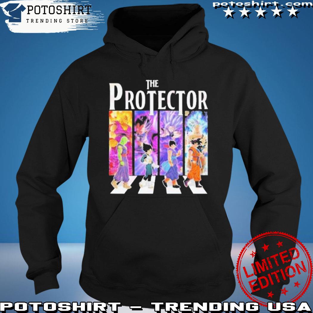 Official the protector dragon ball abbey road s hoodie