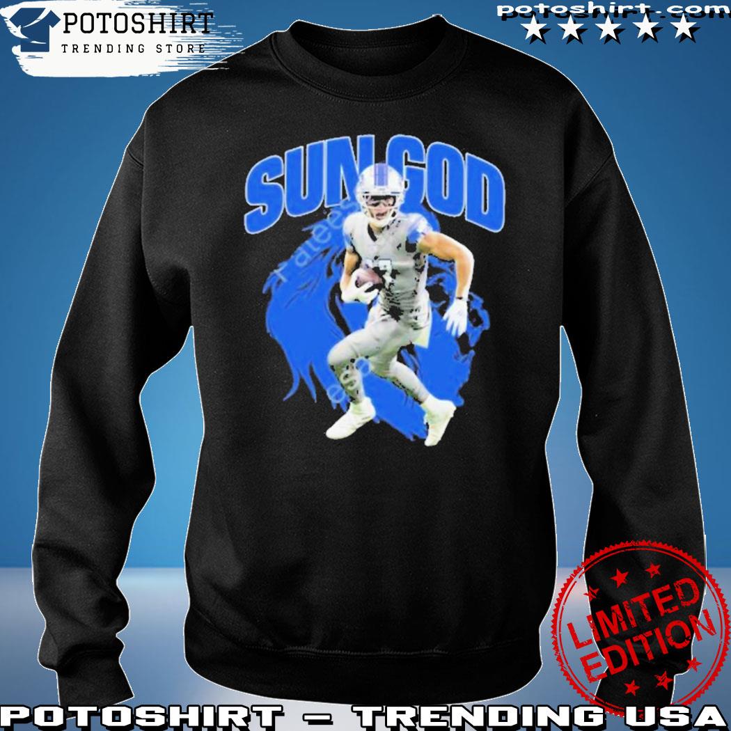 Product c j gardner johnson wearing detroit lions sun god shirt, hoodie,  sweater, long sleeve and tank top