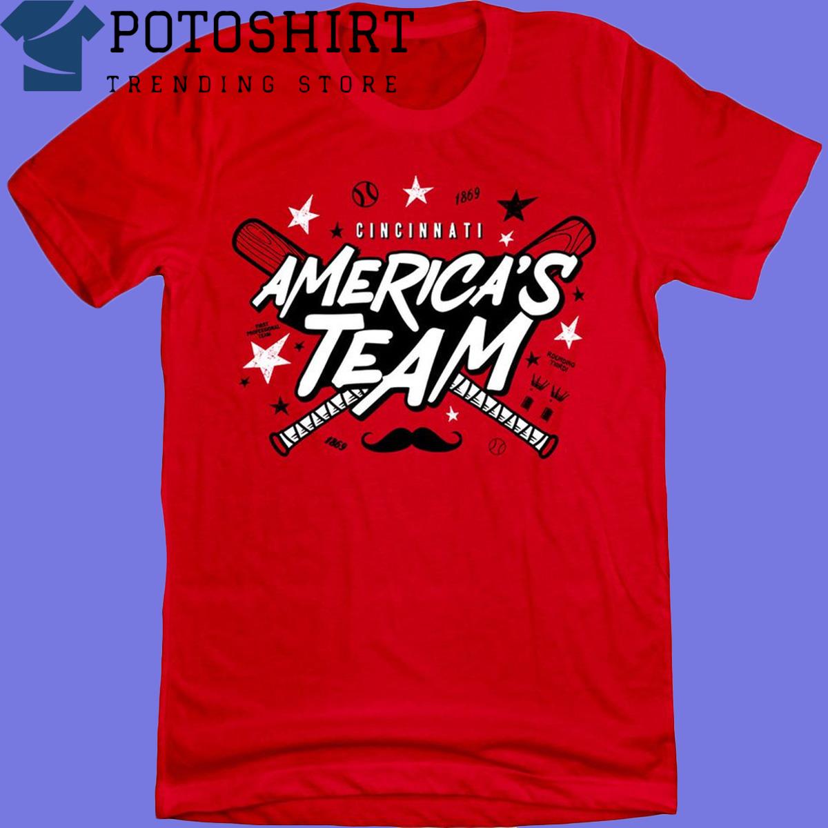 Cincinnati Reds America's Team 2023 shirt, hoodie, sweater, long sleeve and  tank top