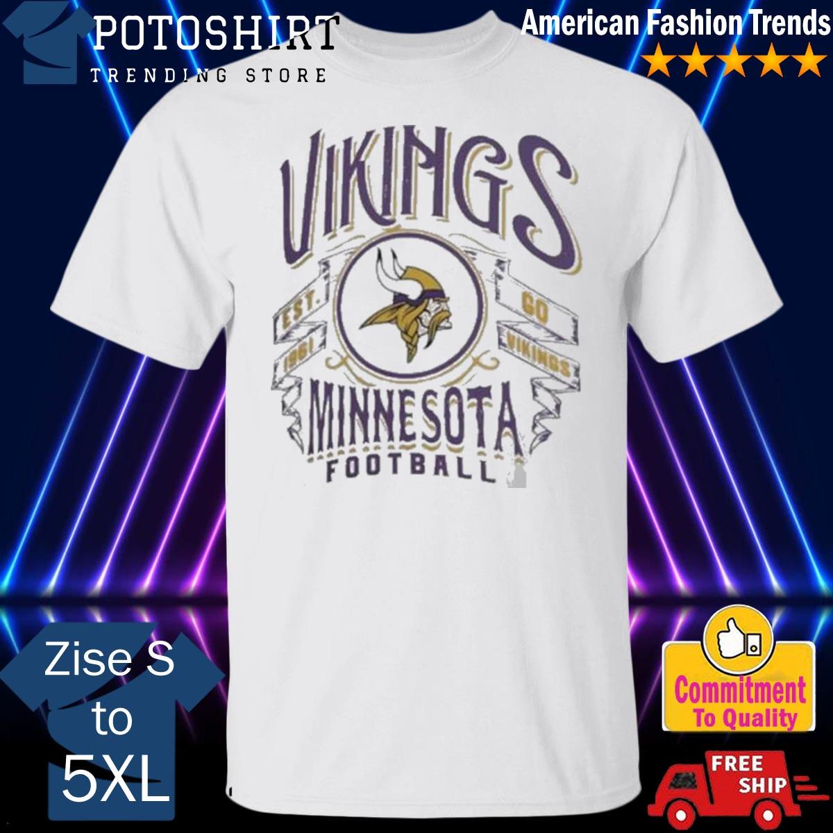 Vintage Minnesota Vikings EST 1961 NFL Football Unisex T-Shirt