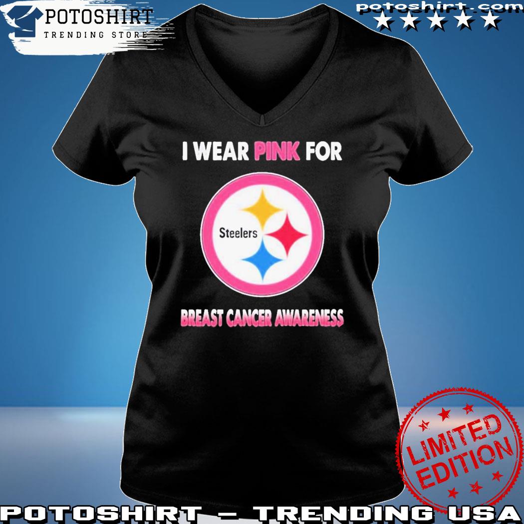 Product pittsburgh Steelers I wear pink for breast cancer