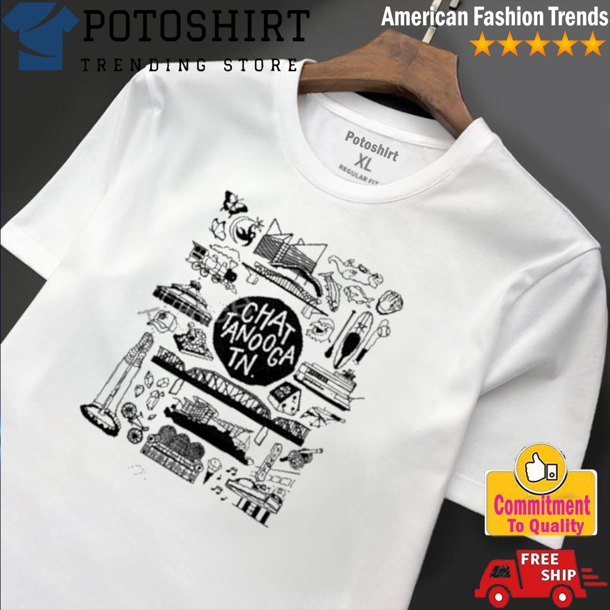 Potoshirt.com - Product six and main chattanooga landmarks shirt