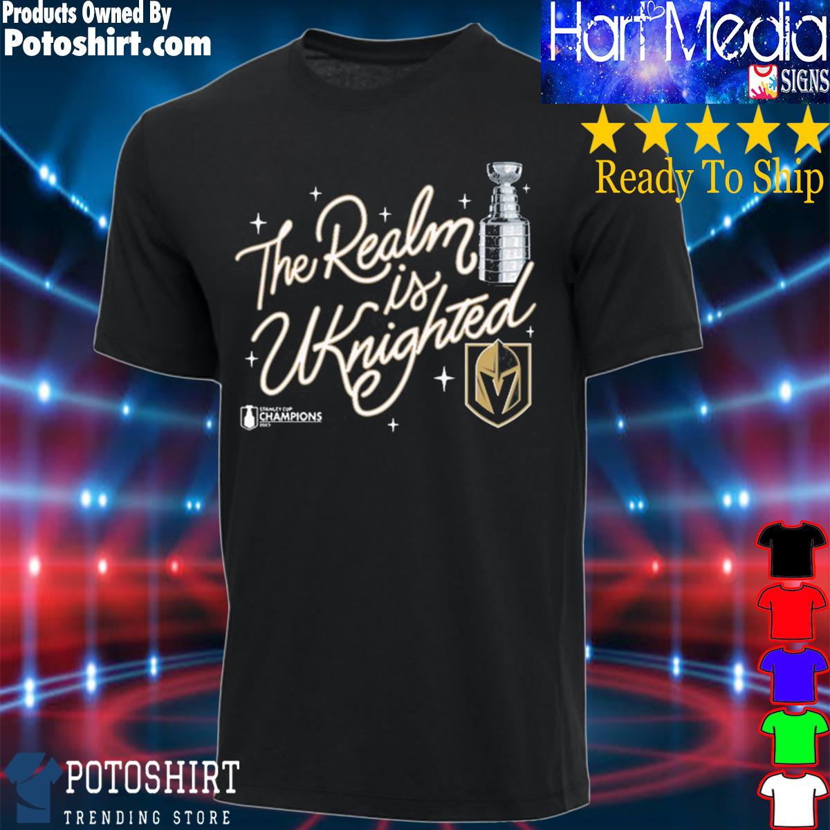 Women's Vegas Golden Knights Fanatics Branded Black 2023 Stanley Cup  Champions T-Shirt, hoodie, sweater and long sleeve