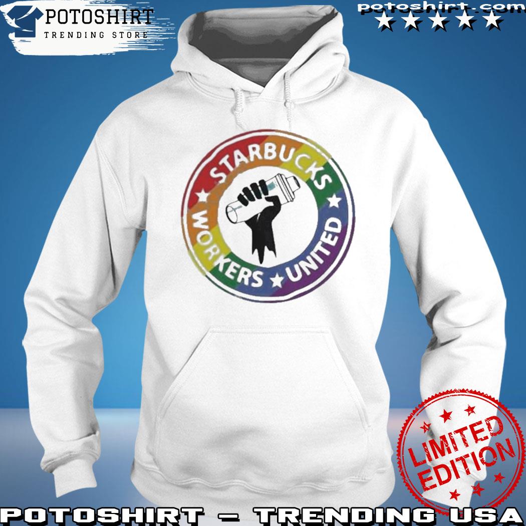 Starbucks workers united pride logo s hoodie