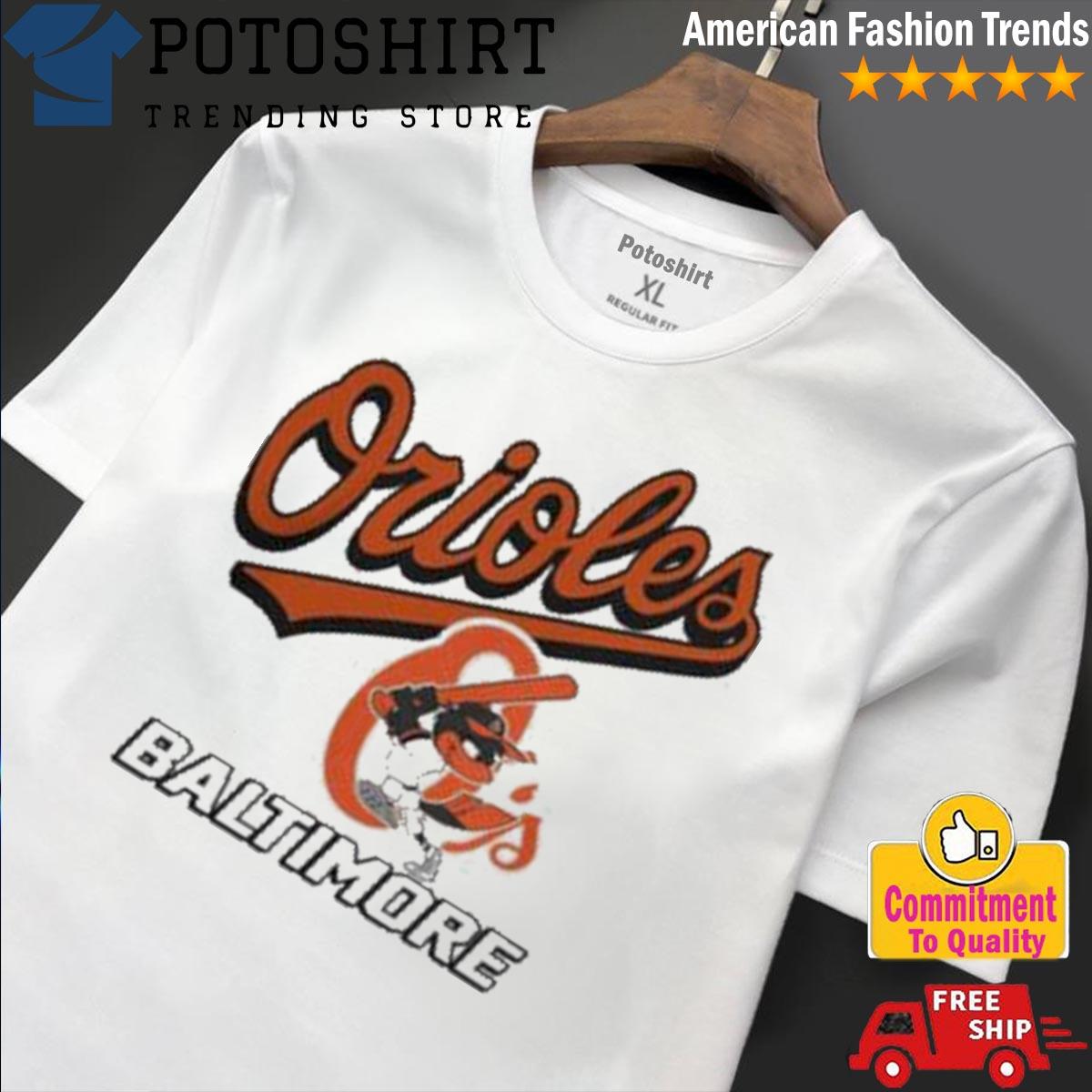 Women's Vintage Baseball Baltimore Orioles Print Sweatshirt