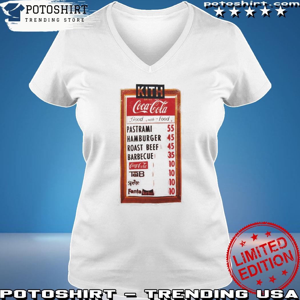 Kith coca cola menu shirt, hoodie, sweater, long sleeve and tank top