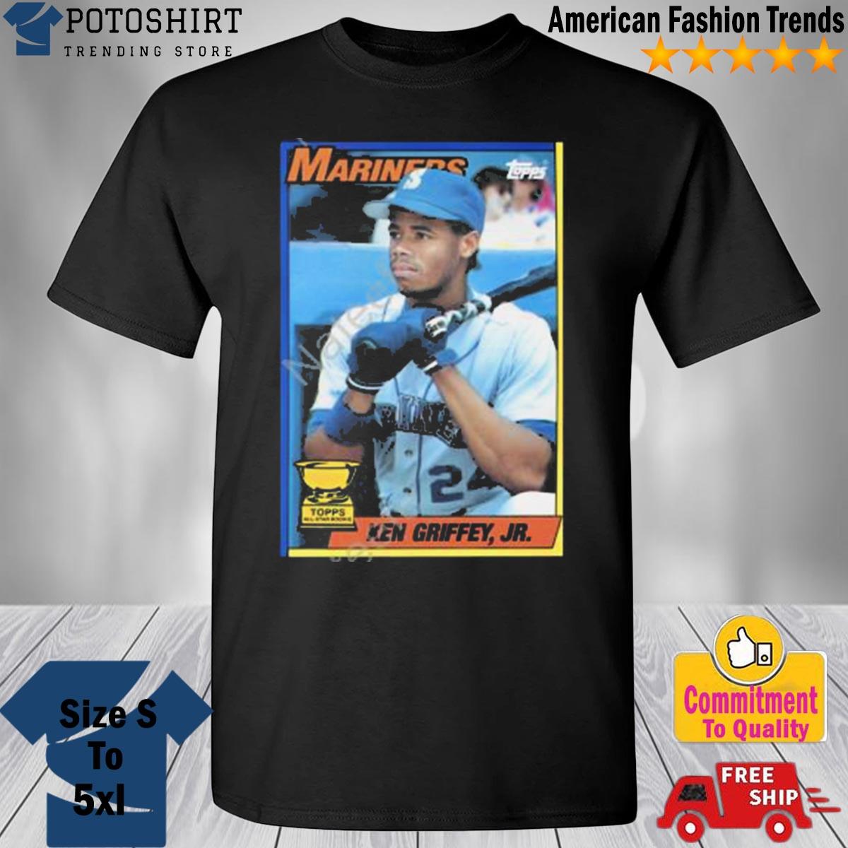 Mariners ken griffey jr 1990 topps shirt