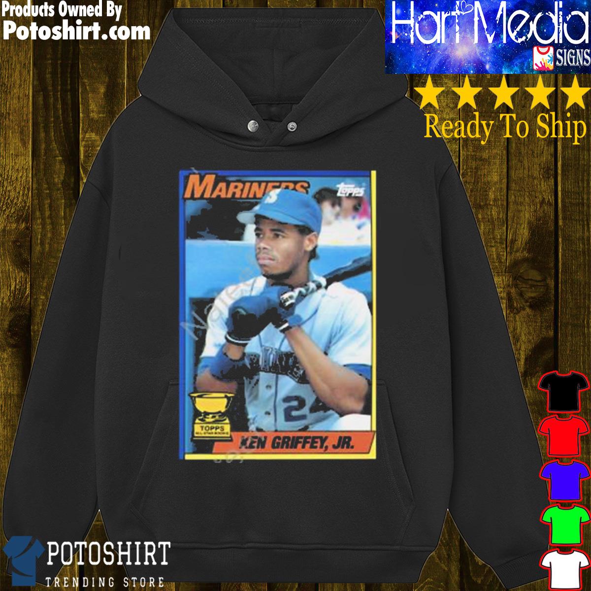 Mariners ken griffey jr 1990 topps s hoodie