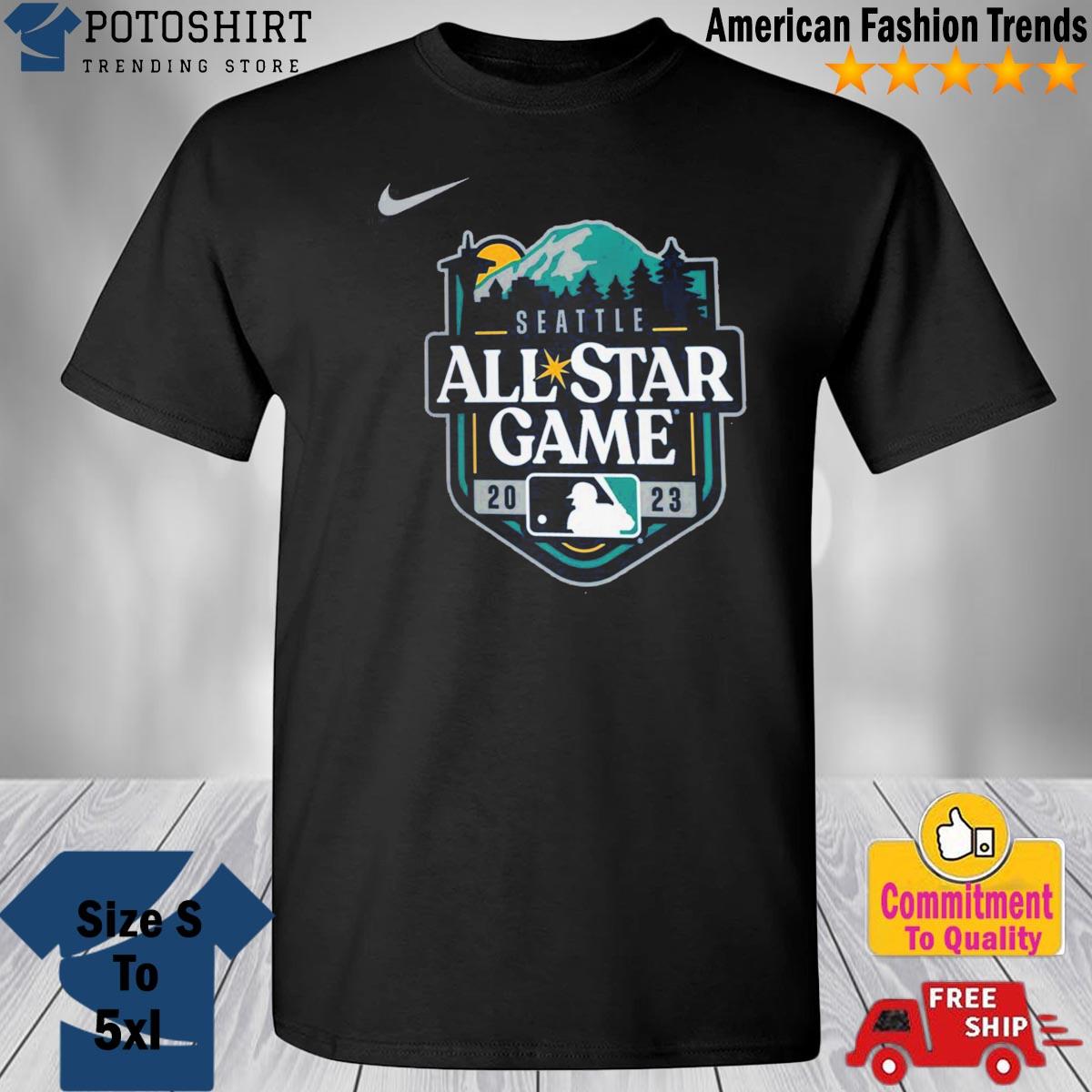 Men's Nike Navy 2024 MLB All-Star Game Wordmark T-Shirt