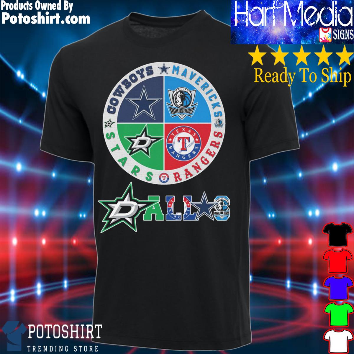 Dallas Cowboys Stars Mavericks Rangers Logo shirt, hoodie, sweater, long  sleeve and tank top