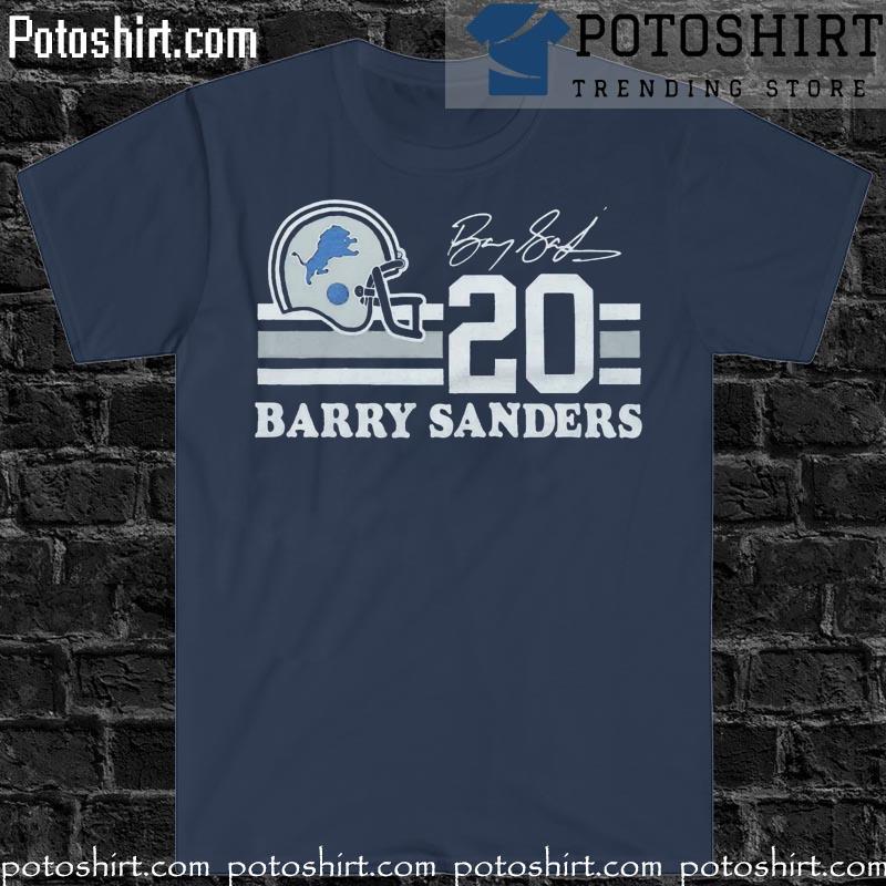 Barry Sanders Detroit Lions Vintage signature shirt, hoodie