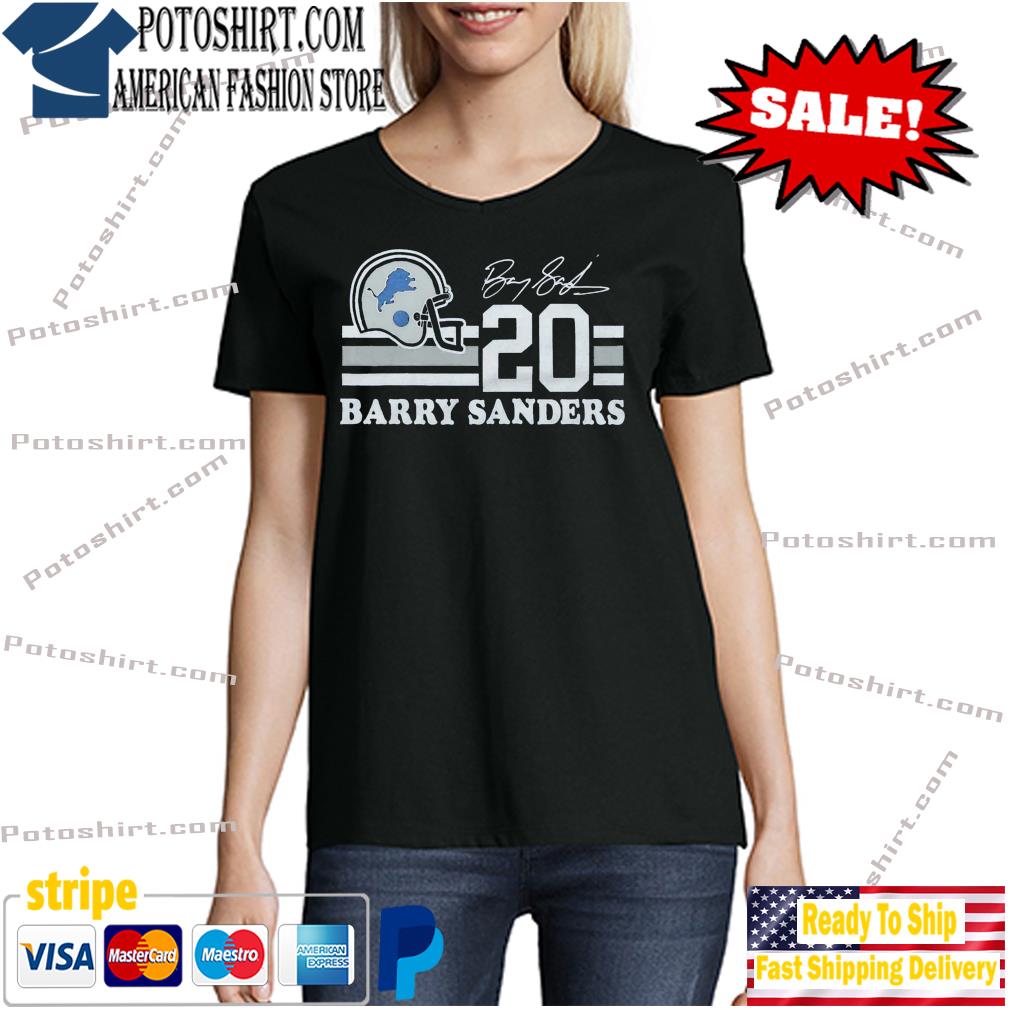 Official Detroit lions barry sanders 20 T-shirt, hoodie, tank top, sweater  and long sleeve t-shirt