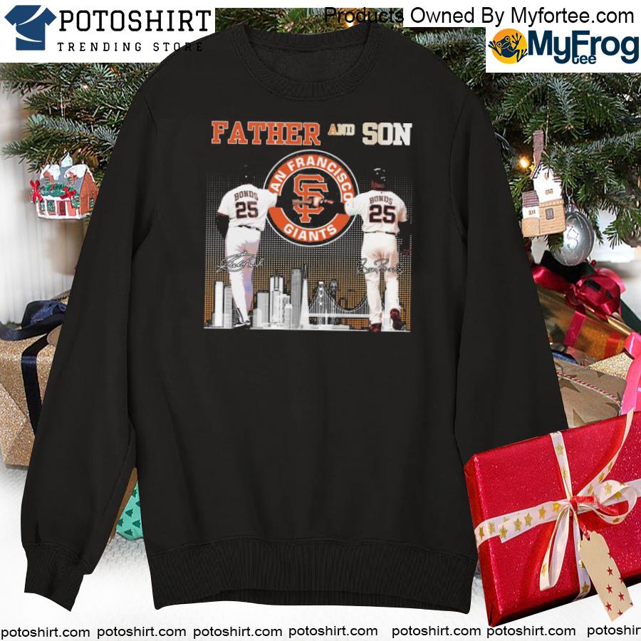 Official Product father And Son San Francisco Giants Bonds T Shirt