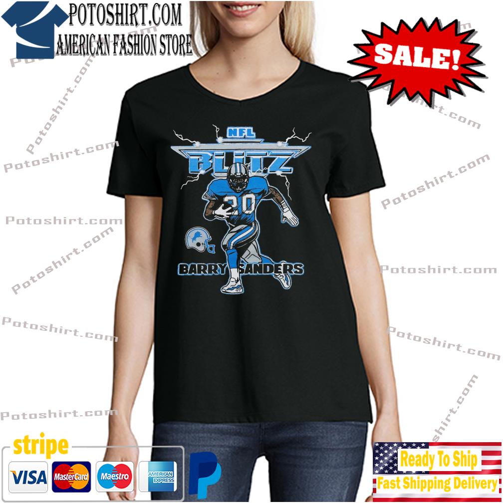 Nfl Blitz Lions Barry Sanders Shirt