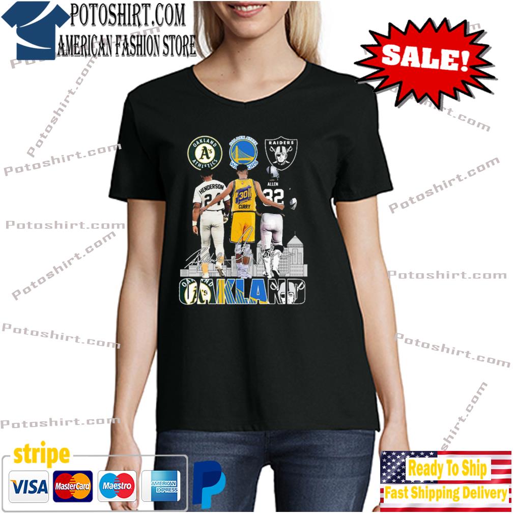 Oakland sports teams Golden State Warriors Oakland Athletics Oakland Raiders  shirt, hoodie, sweater, long sleeve and tank top