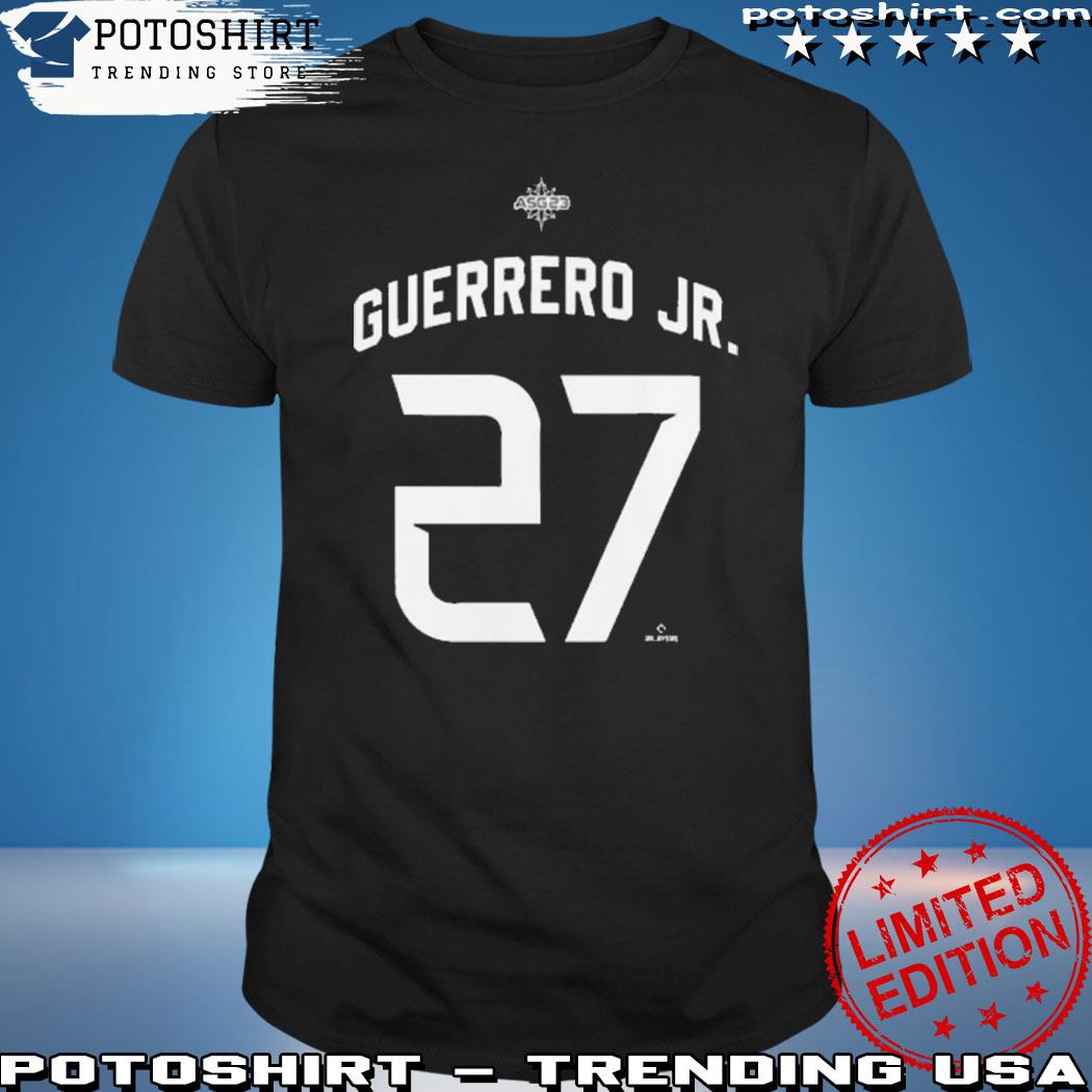 Product #27 Vladimir Guerrero Jr. American League 2023 Mlb All-Star Game  Name & Number Shirt, hoodie, sweater, long sleeve and tank top