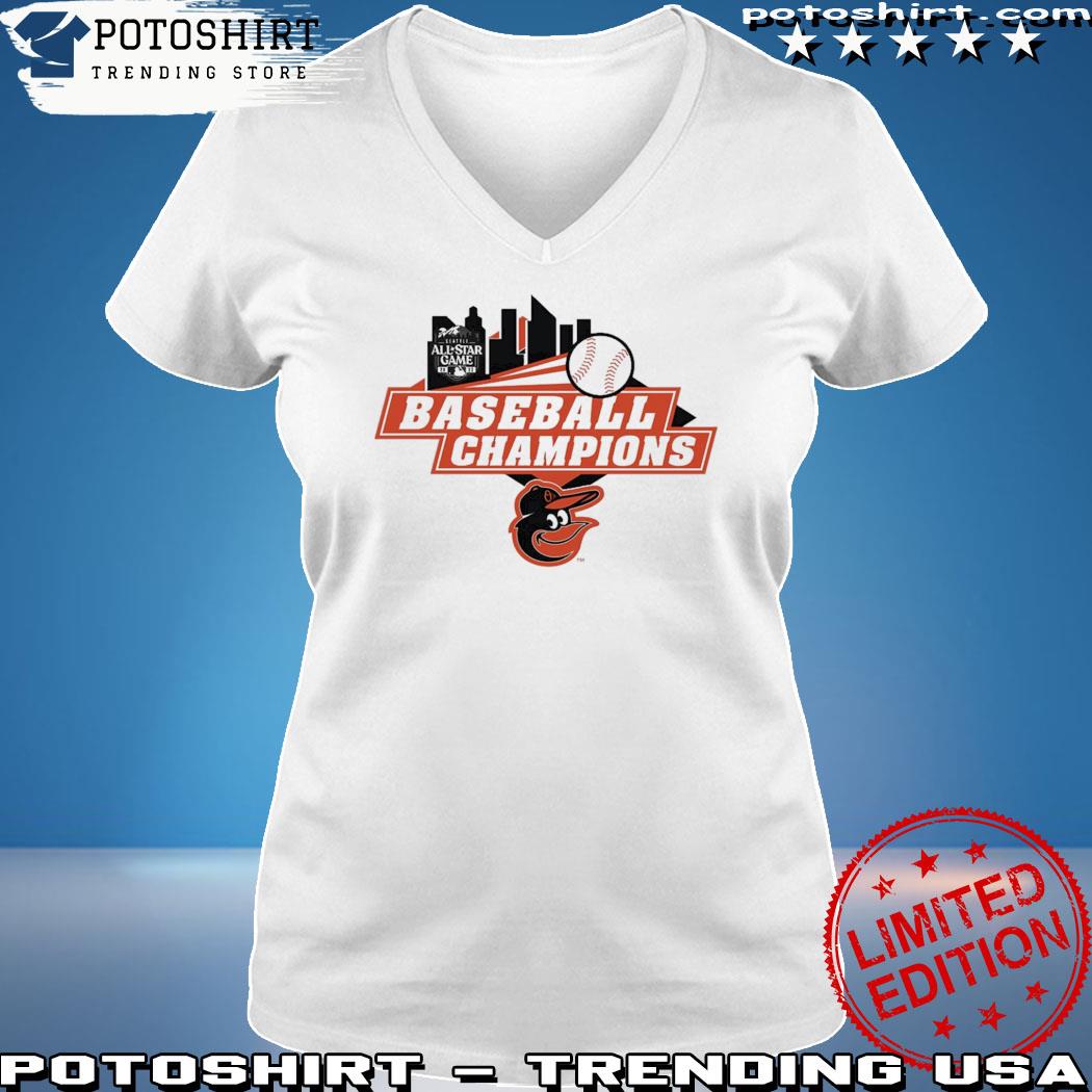 Official baltimore Orioles all star game baseball logo 2023 shirt