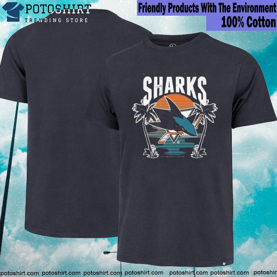 Calhoun Nhl Surf And Skate San Jose Sharks Beach Sunset T Shirt