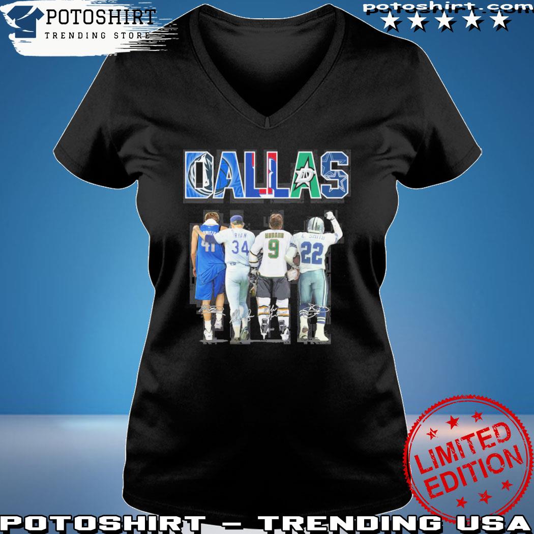 Official dallas Cowboys Mavericks Stars And Rangers Logo Shirt