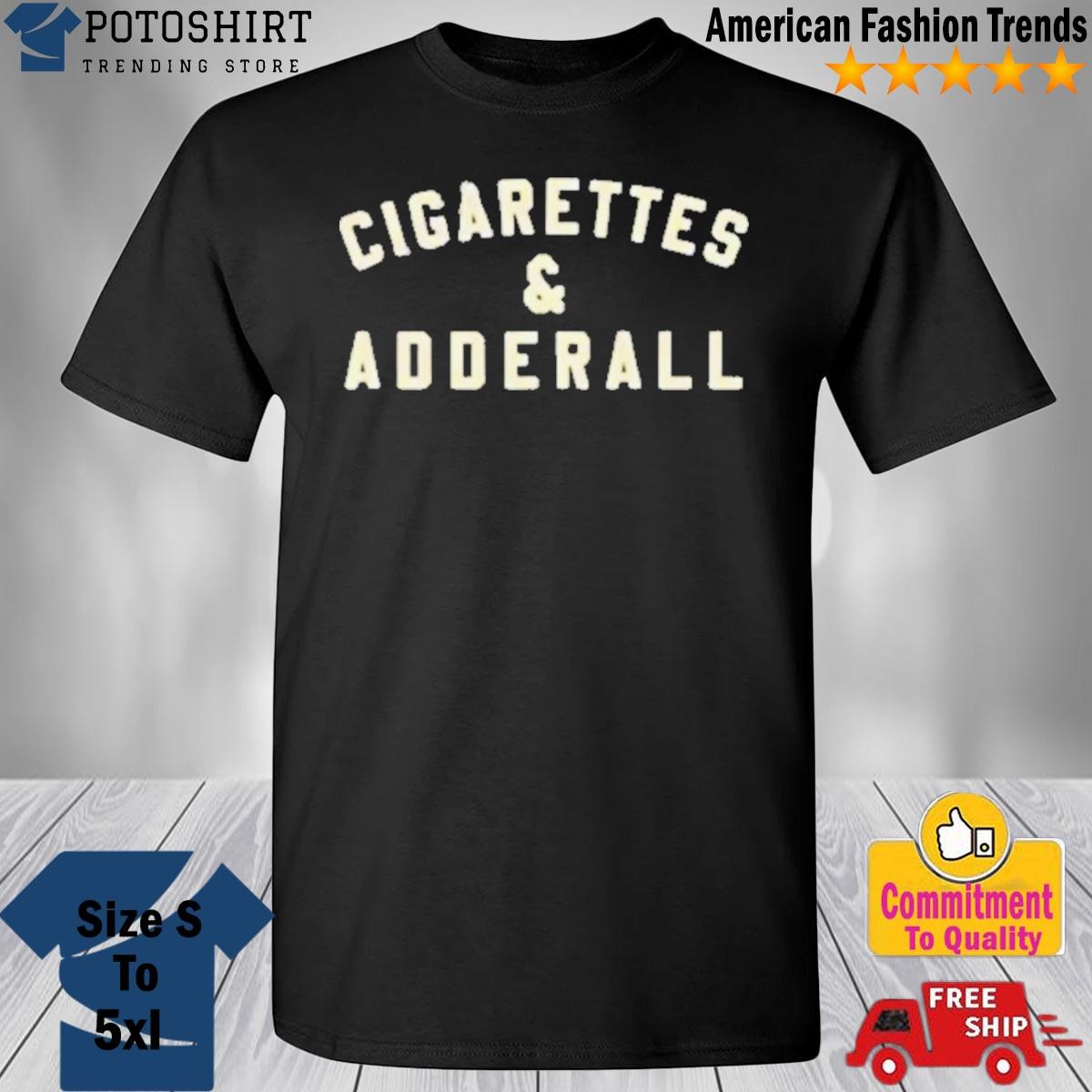 Product flatland cavalry merch cigarettes and adderall shirt