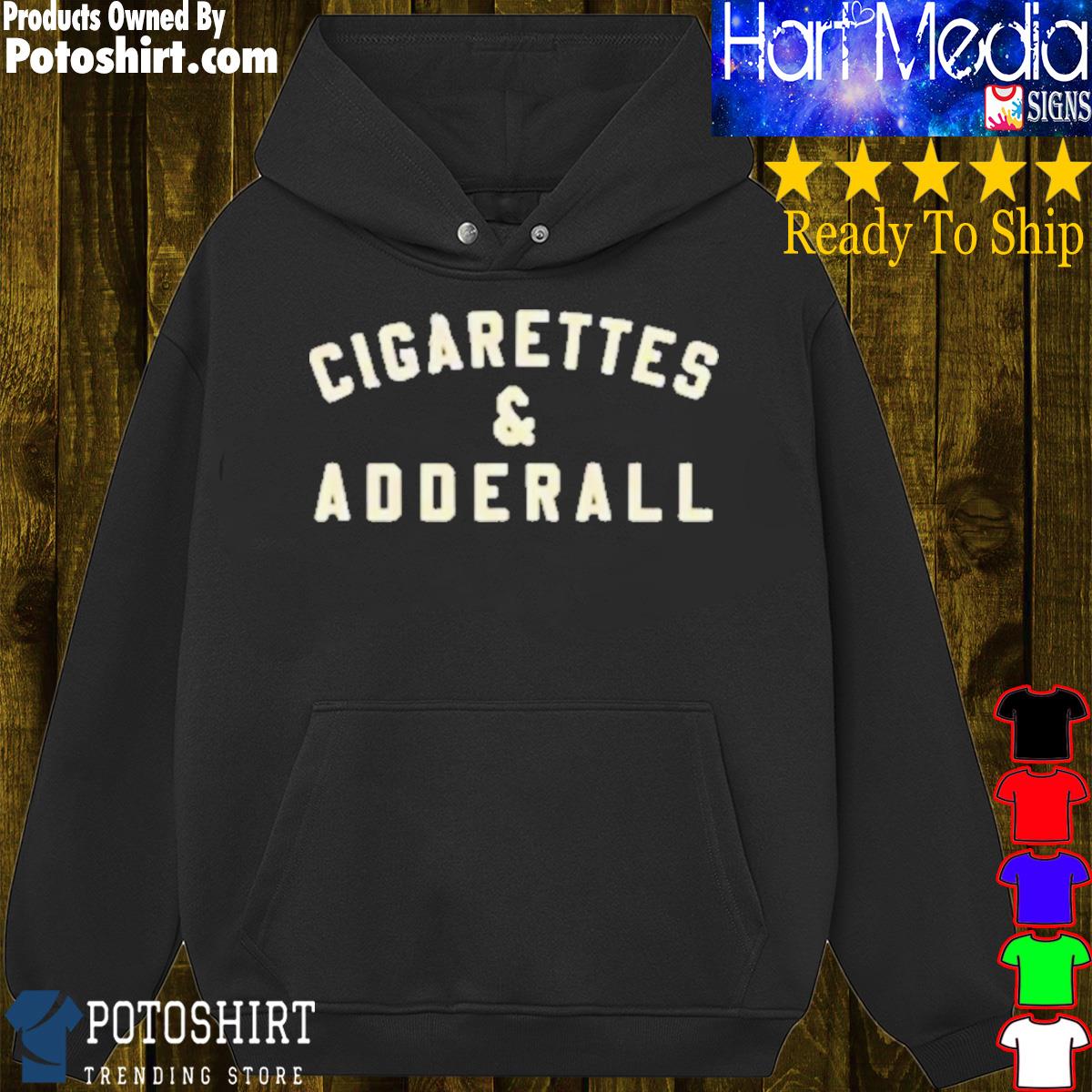 Product flatland cavalry merch cigarettes and adderall shirt