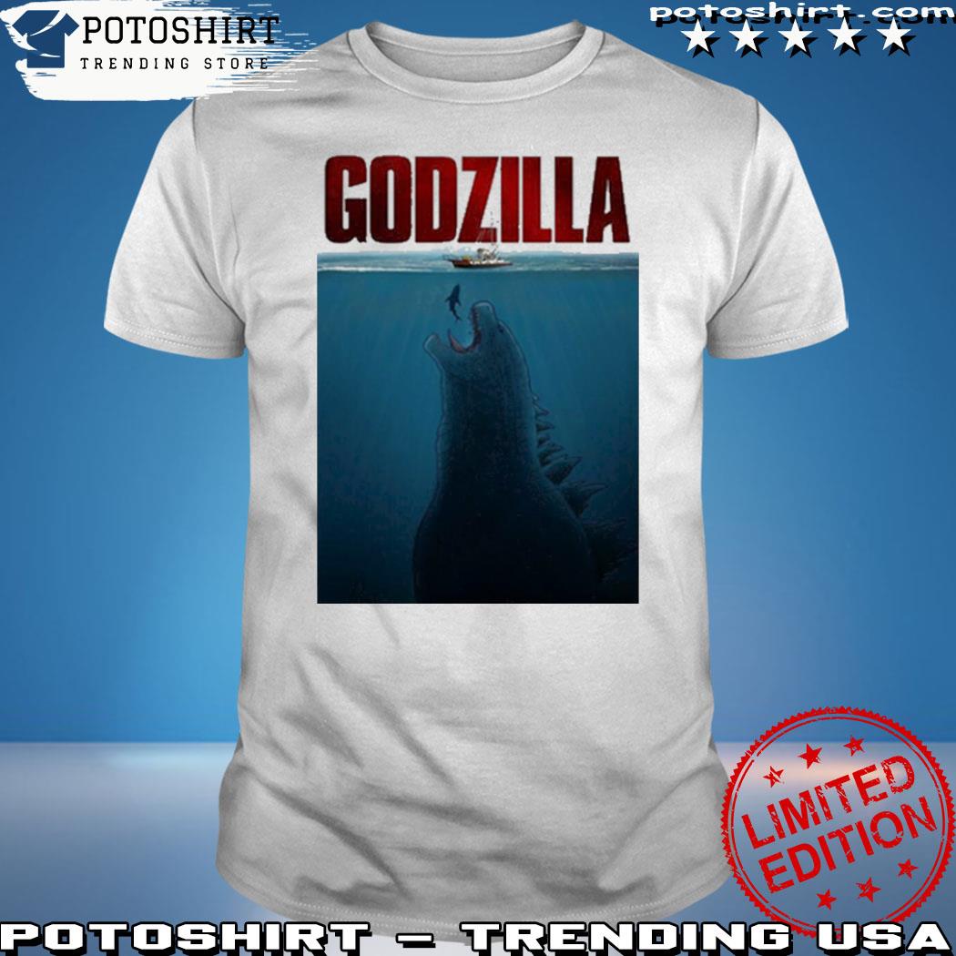 Product godzilla Jaws Parody T-Shirt