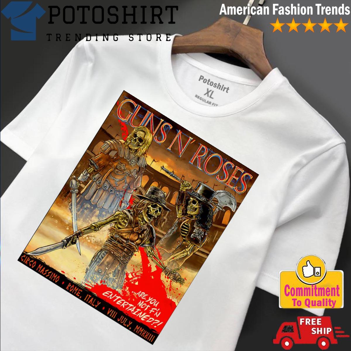 Product guns N' Roses at Circo Massimo (Roma) on 8 July 2023 poster shirt